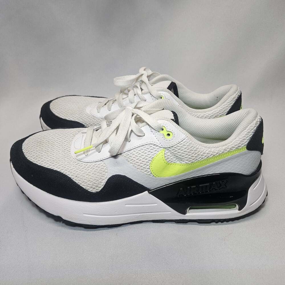 Nike Air Max SYSTM White Volt Black Men's Size 10.5 DM9537-100